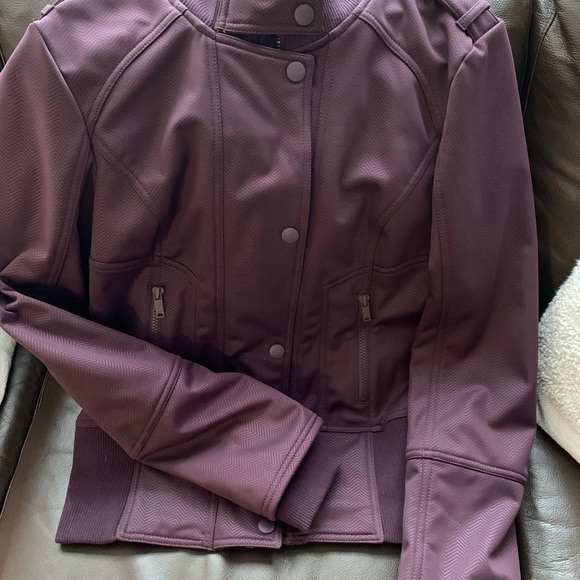Deep purple chevron winter bomber jacket by Zella - Picture 1 of 7